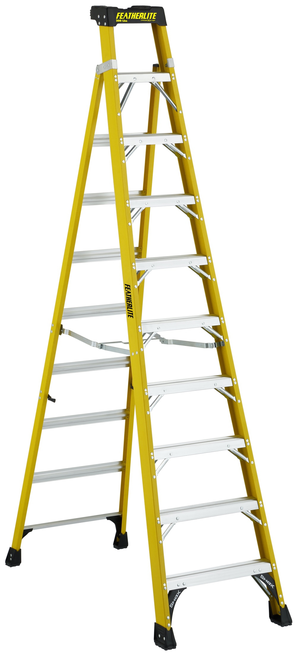 10-ft Fiberglass Cross Step Ladder Type 1a