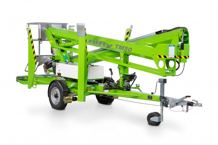 50ft Trailer Mounted Towable Articulating Boom Lift