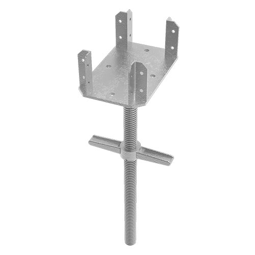 Scaffold Leveling Jack W/ 4-in & 8-in Fork Head