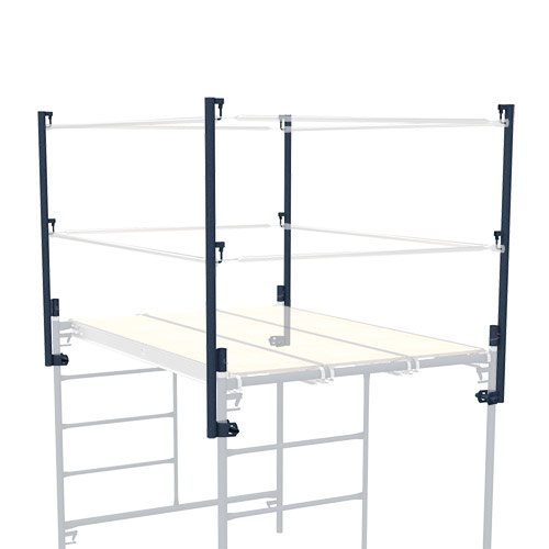 Scaffold Guard Rail Post With Wedge Clamp